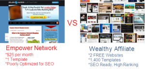 empower blogs versus wealthy affiliate websites