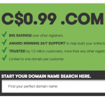 99 cent domains